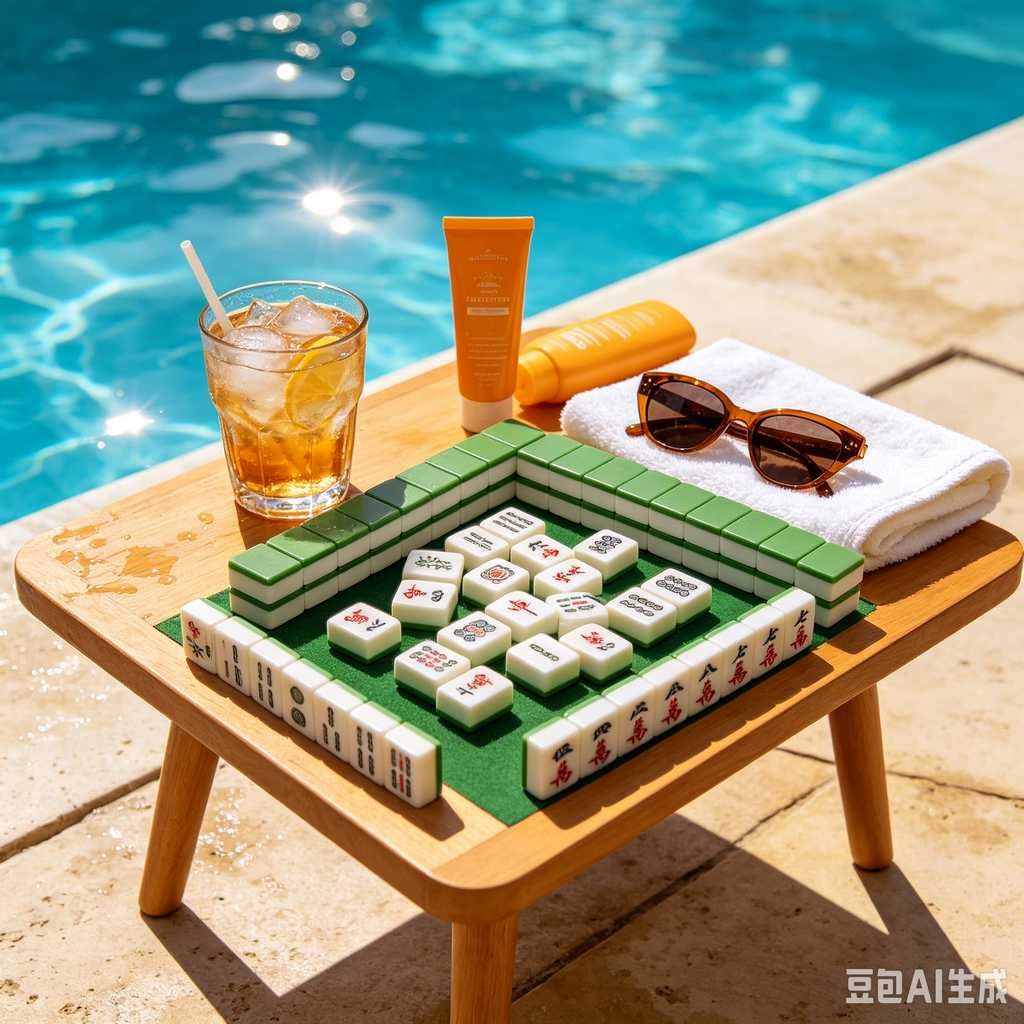 stable print mahjong set