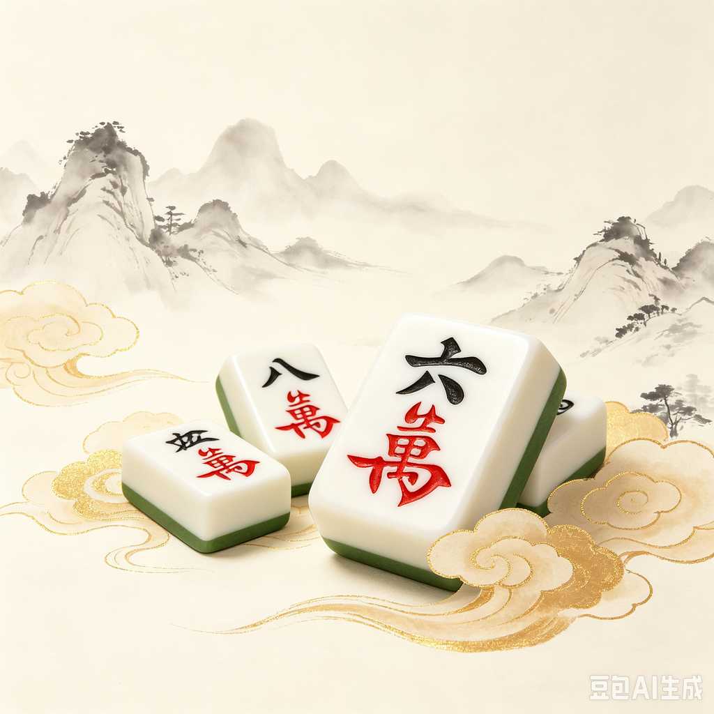 glossy mahjong tiles